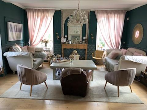 מרוויל-פרנסויל-פלאז' Domaine "Les Bois Flottes" Dans Maison De Charme Au Bord De Mer Et Proche De Cabourg מראה חיצוני תמונה